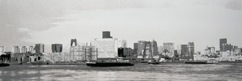 Zeefdruk: Skyline Rotterdam II