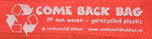 Come Back Bag label