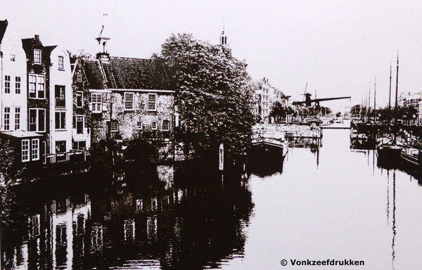 Monocolor zeefdruk Delfshaven