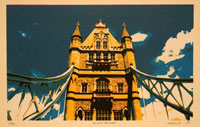 Zeefdruk: Tower Bridge London