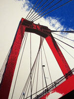 Zeefdruk: "Willemsbrug II"